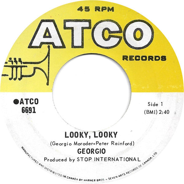 Giorgio Moroder : Looky, Looky / Happy Birthday (7", Single)