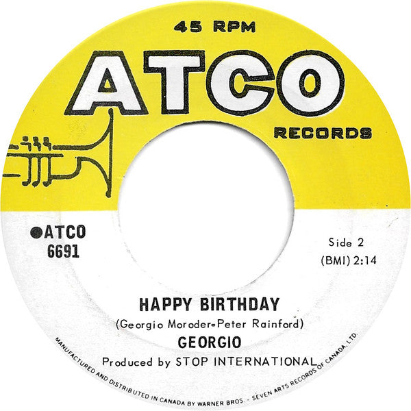 Giorgio Moroder : Looky, Looky / Happy Birthday (7", Single)