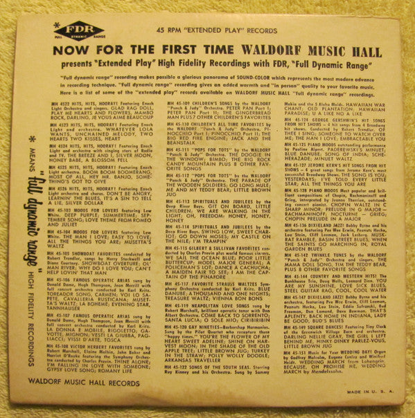Knuckles O'Toole : Honky Tonk Piano (7", EP)
