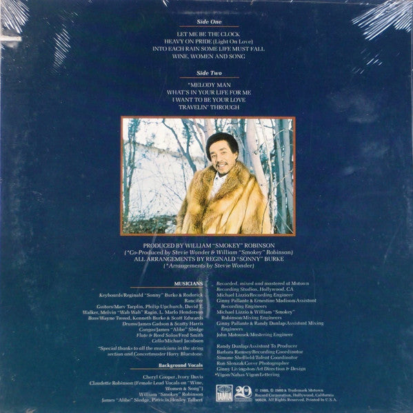 Smokey Robinson : Warm Thoughts (LP, Album)