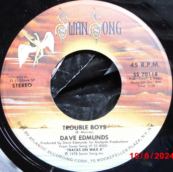 Dave Edmunds : Trouble Boys / What Looks Best On You (7", Single, SP)