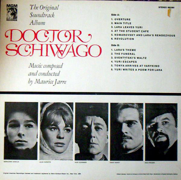 Maurice Jarre : Doctor Schiwago - The Original Soundtrack Album (LP, Album, Bla)