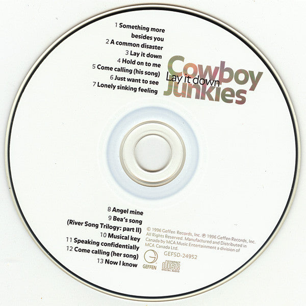 Cowboy Junkies : Lay It Down (CD, Album)