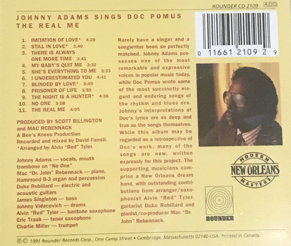 Johnny Adams : Johnny Adams Sings Doc Pomus: The Real Me (CD, Album)