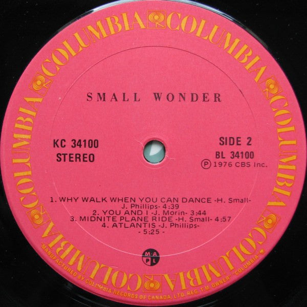Small Wonder (3) : Small Wonder (LP, Album)