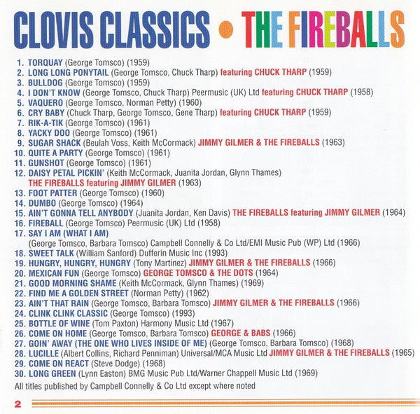 The Fireballs : Clovis Classics - The Definitive Collection (CD, Comp)