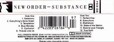 New Order : Substance (Cass, Comp, RE)