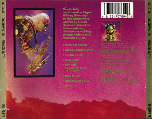 Edgar Winter : Mission Earth (CD, Album, RE)
