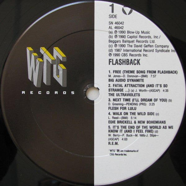 Various : Flashback (The Original Motion Picture Soundtrack) (LP, Comp)