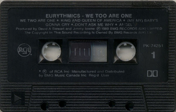 Eurythmics : We Too Are One (Cass, Album, Dol)