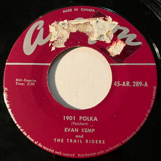 Evan Kemp and The Trail Riders : 1901 Polka / Bulkley Valley Waltz (7", Single)