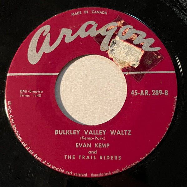 Evan Kemp and The Trail Riders : 1901 Polka / Bulkley Valley Waltz (7", Single)