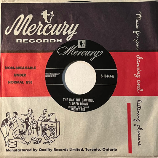 Dickey Lee : The Day The Sawmill Closed Down / She Wants To Be Bobby's Girl (7", Single)