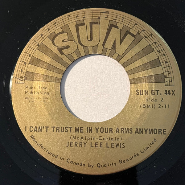Jerry Lee Lewis : Good Golly Miss Molly / I Can't Trust Me In Your Arms Anymore  (7", Single)