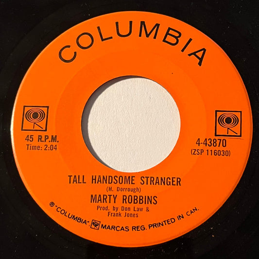 Marty Robbins : Tall Handsome Stranger / Mr. Shorty (7", Single)