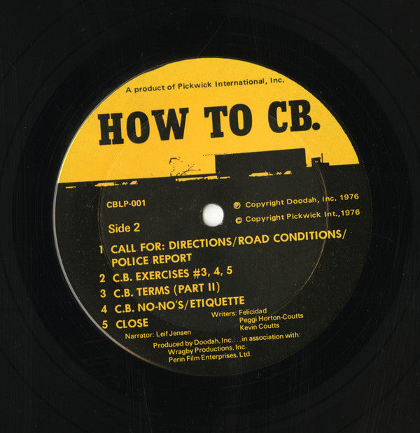 Leif Jensen (6) : How To CB. (LP, Album)
