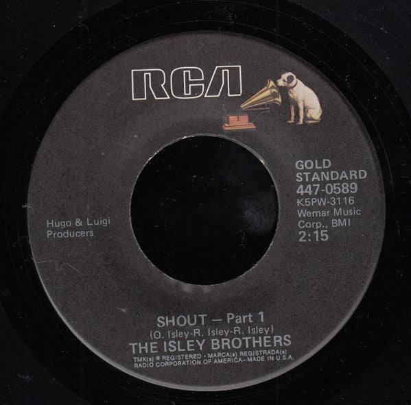 The Isley Brothers : Shout (7", Single, RE)