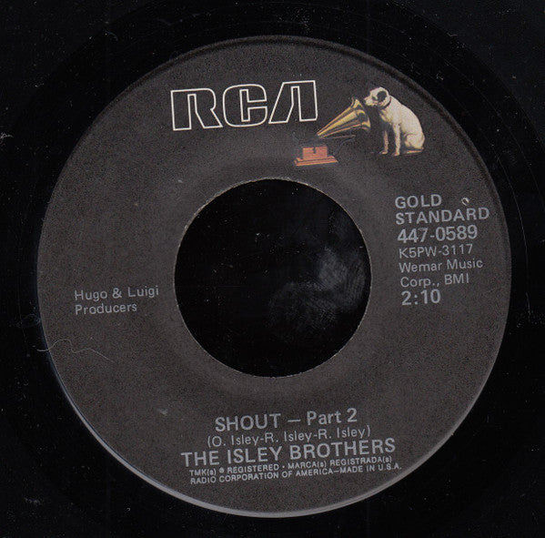 The Isley Brothers : Shout (7", Single, RE)