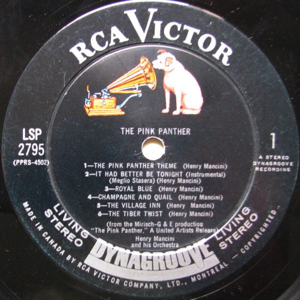 Henry Mancini : The Pink Panther (Music From The Film Score) (LP, Album)