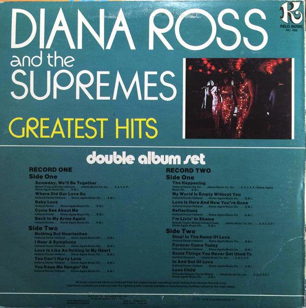 Diana Ross And The Supremes* : Greatest Hits (2xLP, Comp)