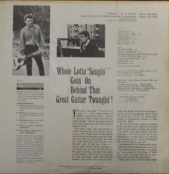 Duane Eddy : "Twangin'" Up A Storm! (LP, Album)