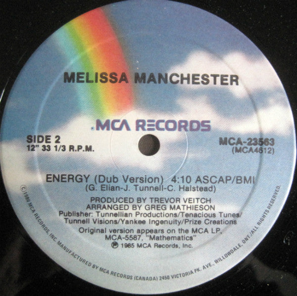 Melissa Manchester : Energy (12", Maxi)