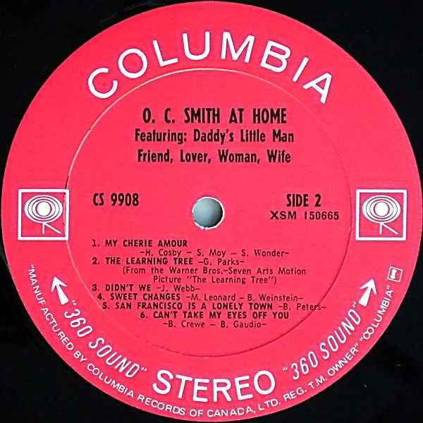 OC Smith : At Home (LP, Album)