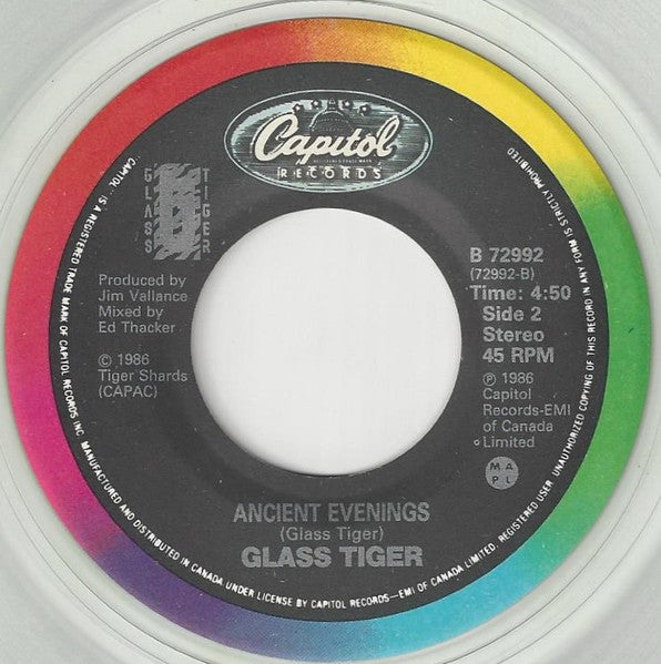 Glass Tiger : Don't Forget Me (When I'm Gone) (7", Single, Cle)