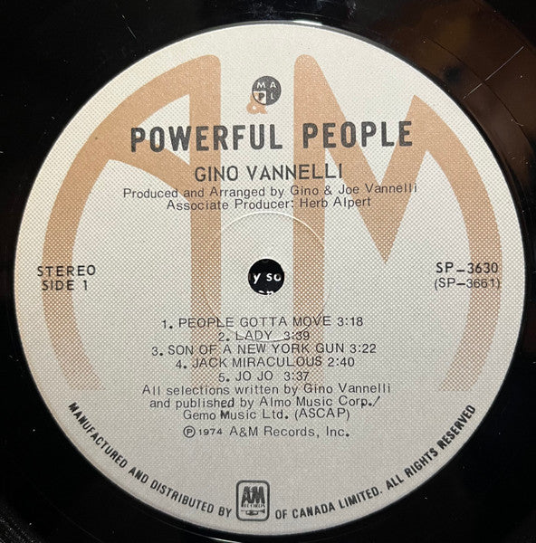 Gino Vannelli : Powerful People (LP, Album)