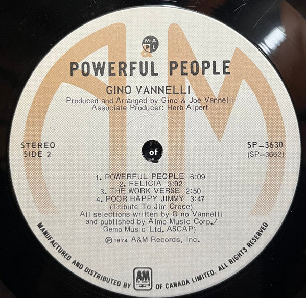 Gino Vannelli : Powerful People (LP, Album)