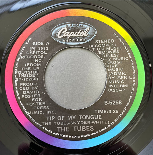 The Tubes : Tip Of My Tongue / Keyboard Kids (7", Single)