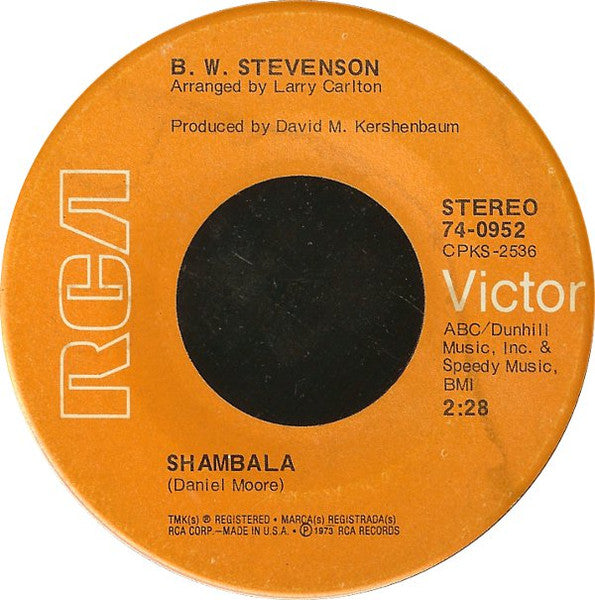 B.W. Stevenson : Shambala (7")