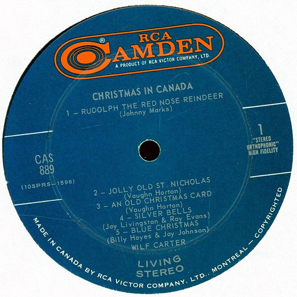 Wilf Carter : Christmas In Canada (LP, Album)