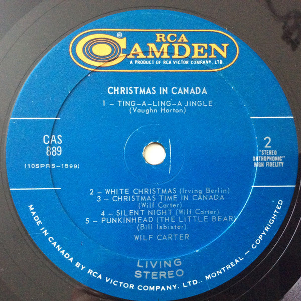 Wilf Carter : Christmas In Canada (LP, Album)