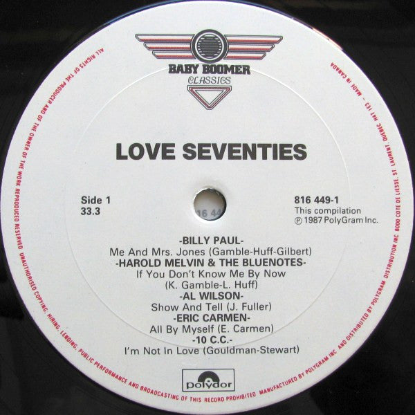 Various : Love Seventies (LP, Comp)