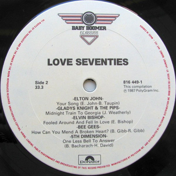 Various : Love Seventies (LP, Comp)