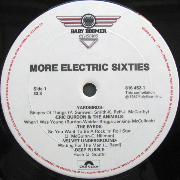 Various : More Electric Sixties (LP, Comp)