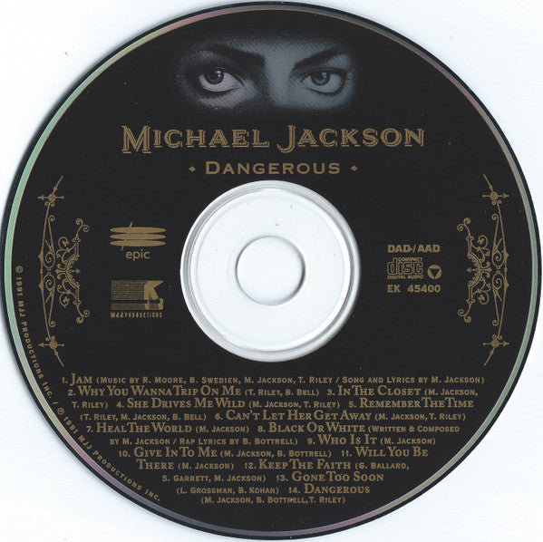 Michael Jackson : Dangerous (CD, Album)