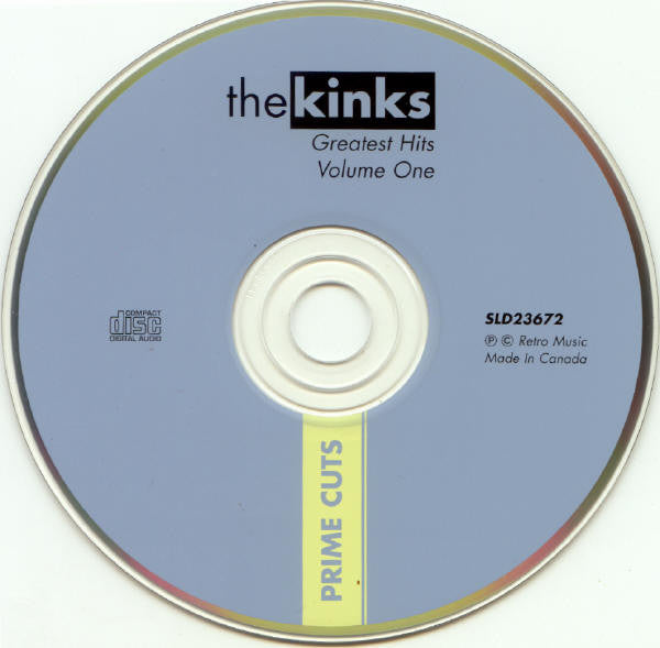 The Kinks : Greatest Hits Volume One (CD, Comp)