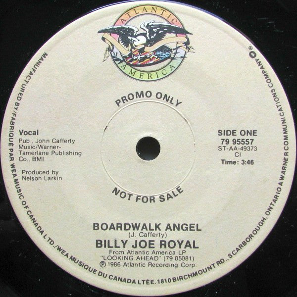Billy Joe Royal : Boardwalk Angel / Out Of Sight And On My Mind (7", Single, Promo)