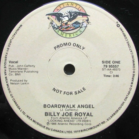 Billy Joe Royal : Boardwalk Angel / Out Of Sight And On My Mind (7", Single, Promo)