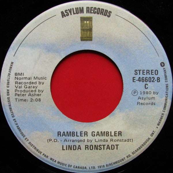 Linda Ronstadt : How Do I Make You / Rambler Gambler (7", Single)