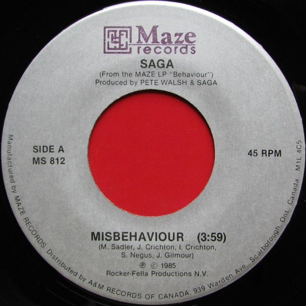 Saga (3) : Misbehaviour (7", Single)