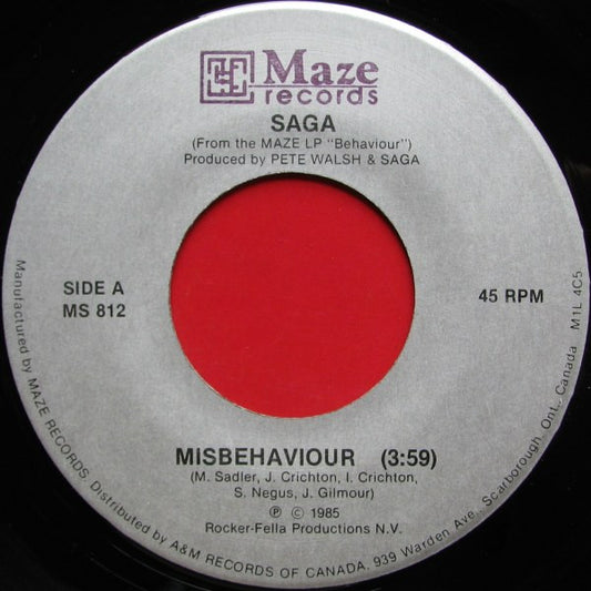 Saga (3) : Misbehaviour (7", Single)
