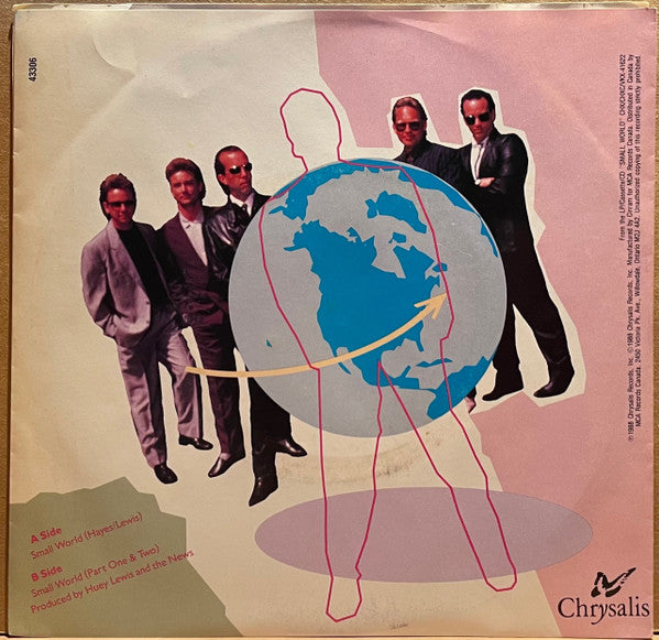 Huey Lewis & The News : Small World (7", Single)