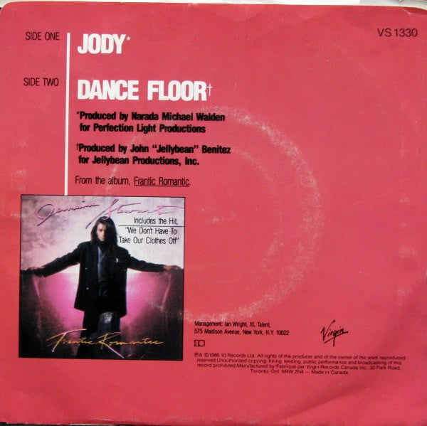 Jermaine Stewart : Jody (7", Single)