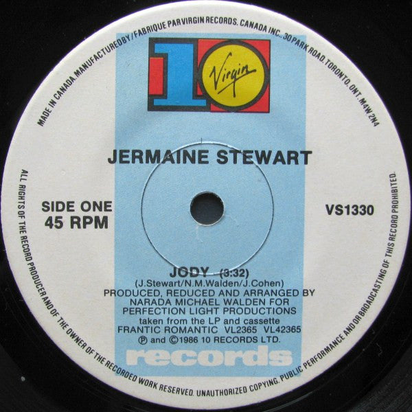 Jermaine Stewart : Jody (7", Single)