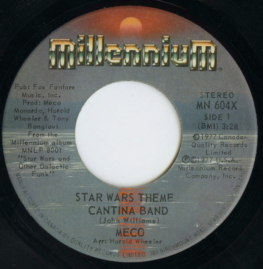 Meco Monardo : Star Wars Theme / Cantina Band (7", Single)