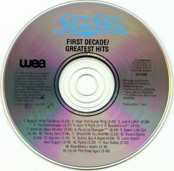 Powder Blues : First Decade / Greatest Hits (CD, Album, Comp)