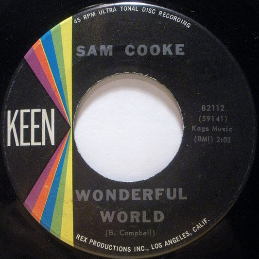 Sam Cooke : Wonderful World / Along The Navajo Trail (7", Single)